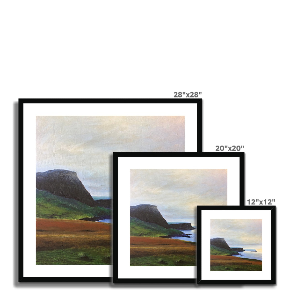 Neist Point Cliffs Framed & Mounted Print