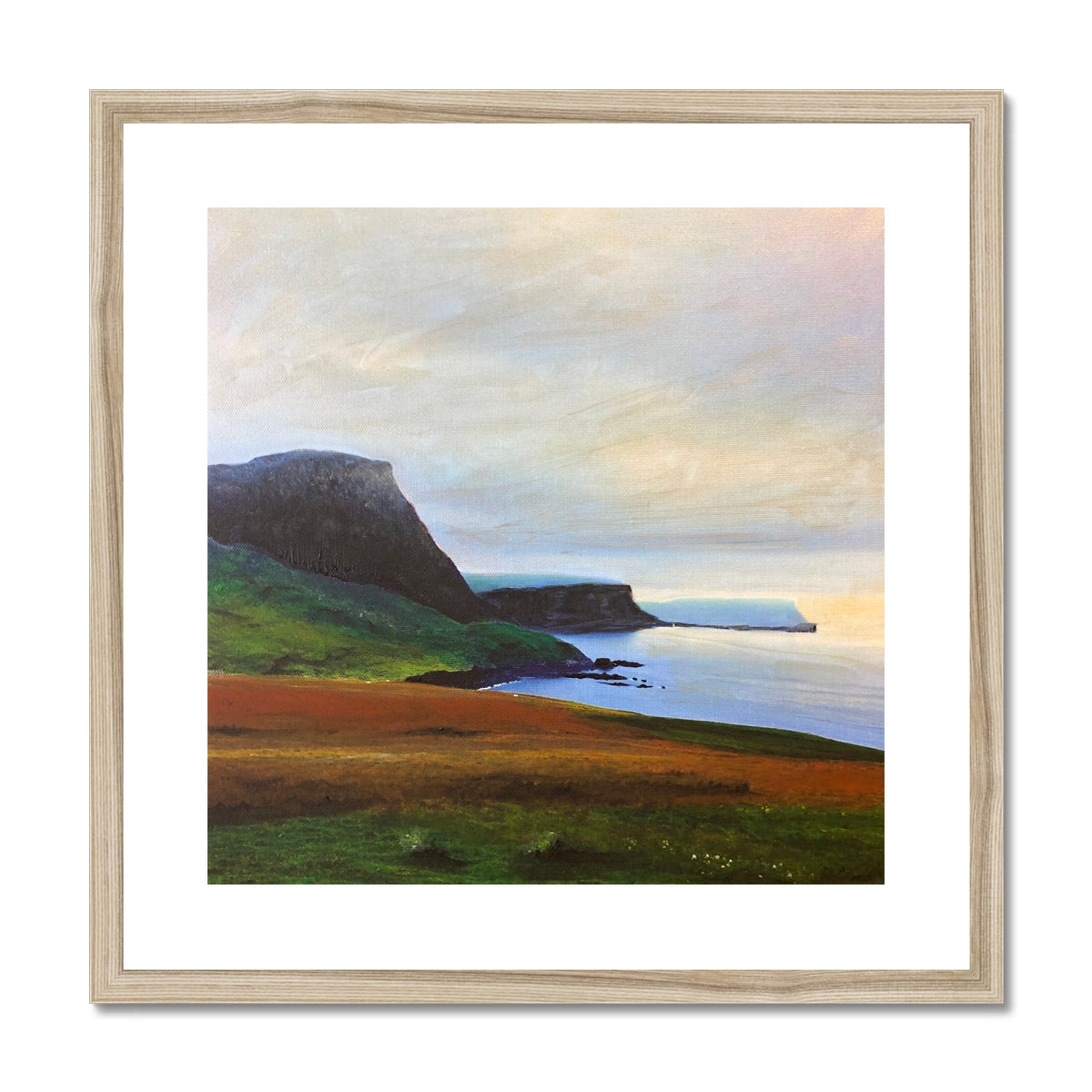 Neist Point Cliffs Framed & Mounted Print