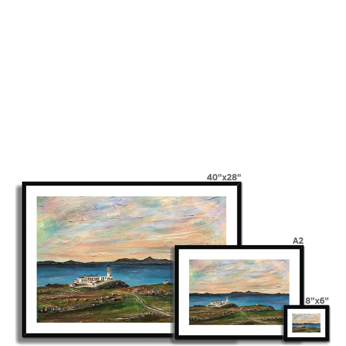Neist Point Lighthouse Skye Framed & Mounted Print