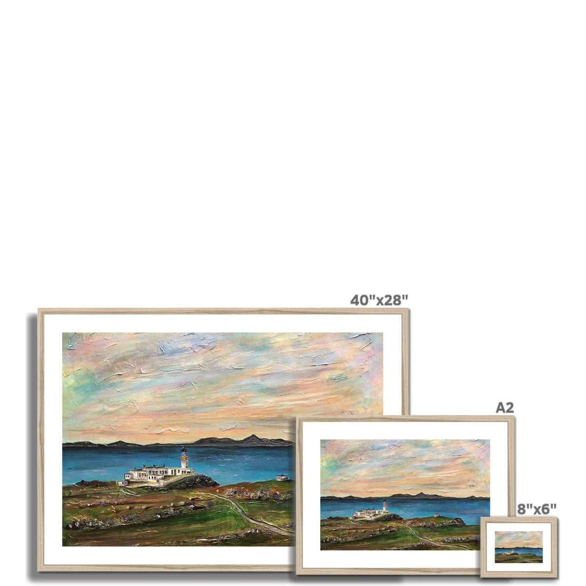 Neist Point Lighthouse Skye Framed & Mounted Print