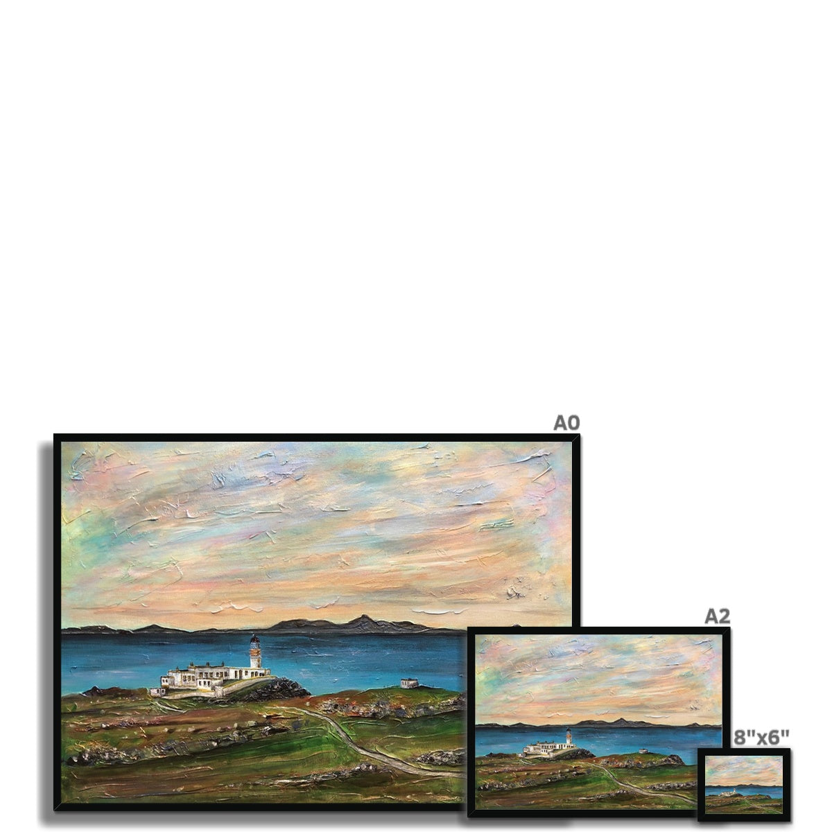 Neist Point Lighthouse Skye Framed Print