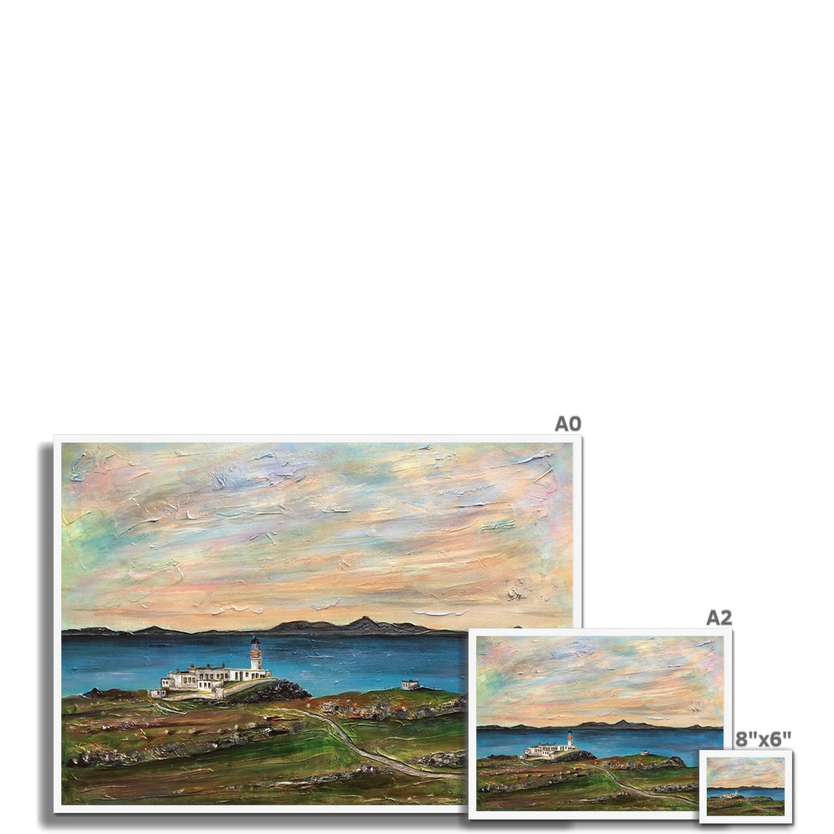 Neist Point Lighthouse Skye Framed Print