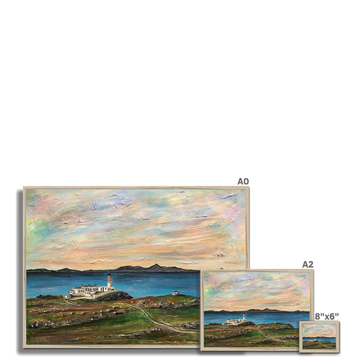 Neist Point Lighthouse Skye Framed Print