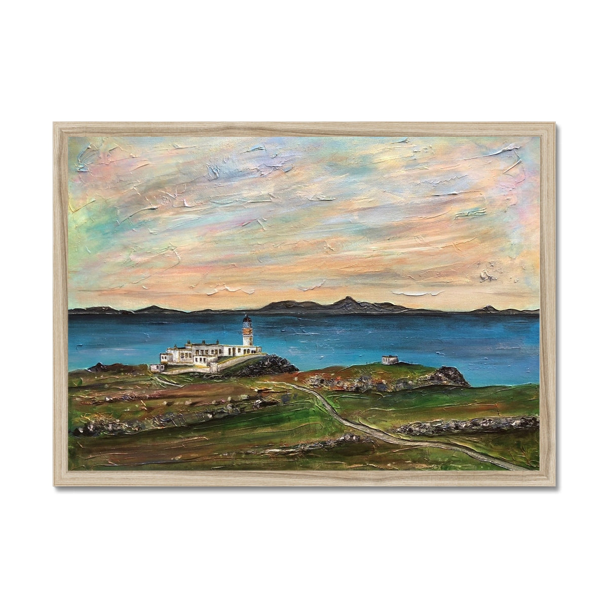 Neist Point Lighthouse Skye Framed Print