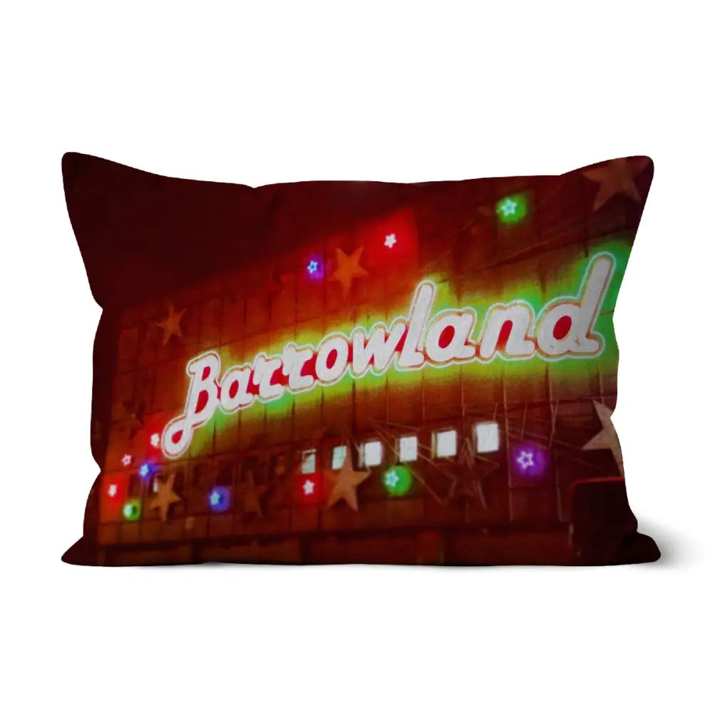 A Neon Glasgow Barrowlands Cushion