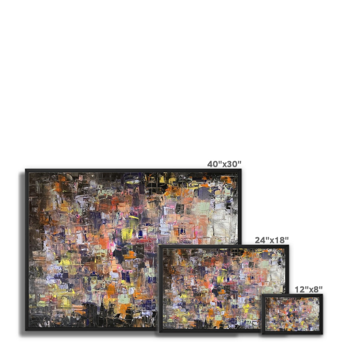Never Enough Framed Canvas