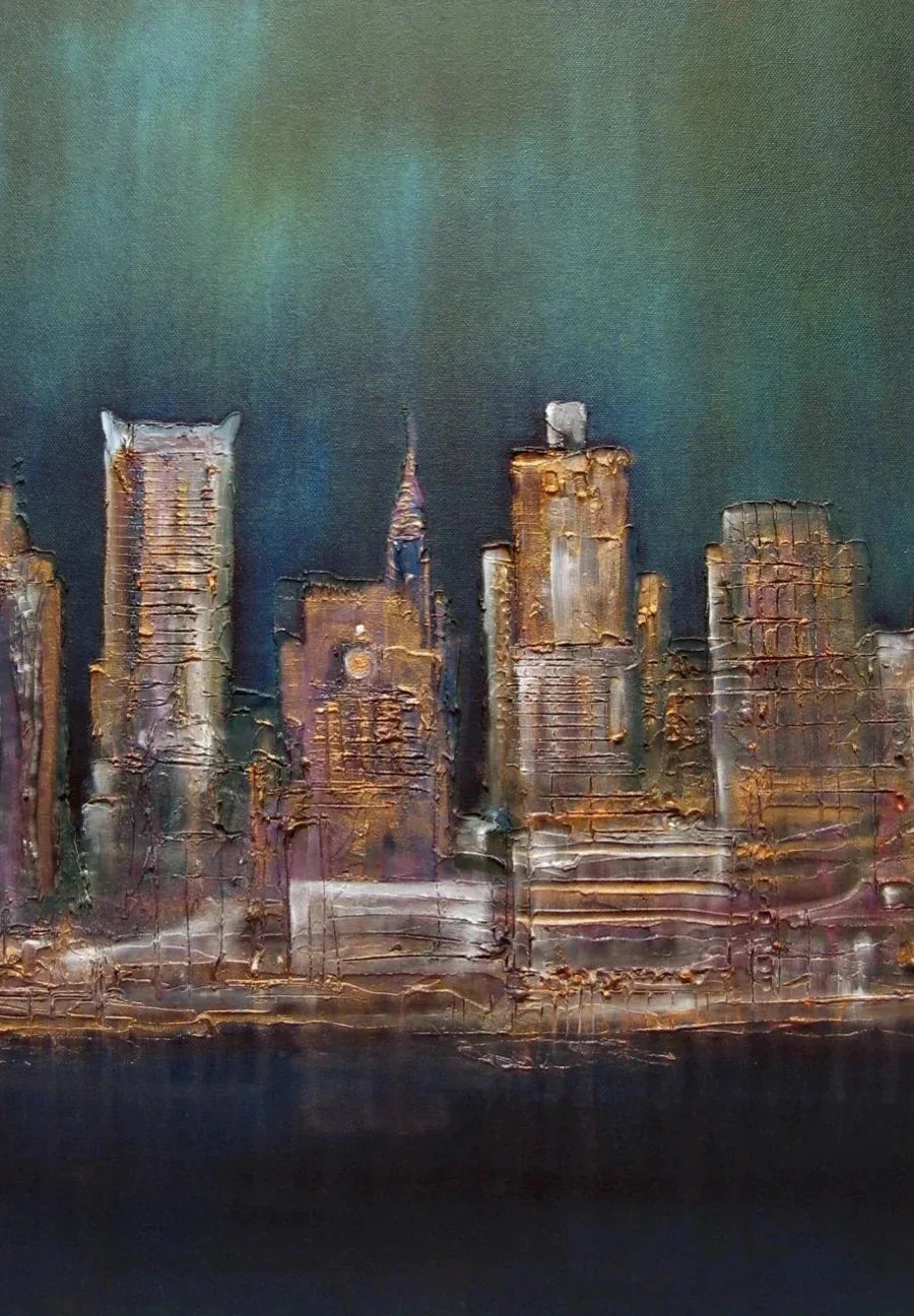 New York West Side Original Painting - Scottish Artist World Art Gallery Scotland