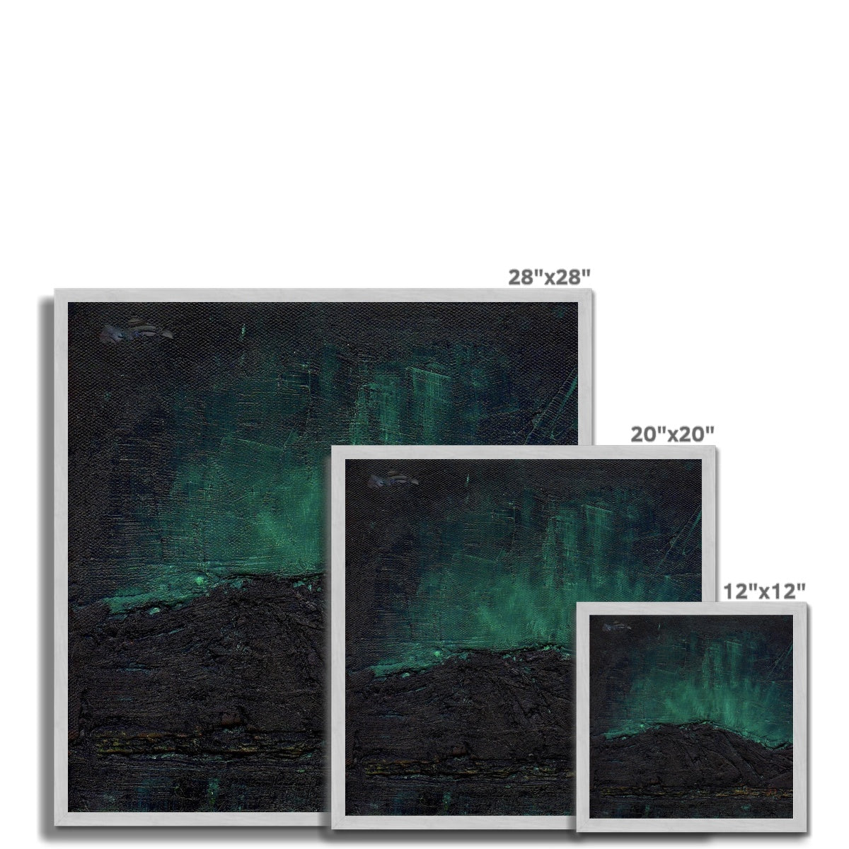 Northern Skye Lights Antique Framed Print