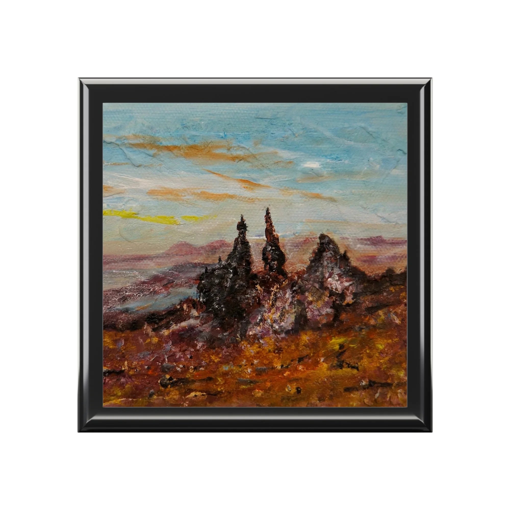 The Old Man of Storr Skye | Jewellery Box | Scotland - Art Gallery Worldwide Shipping Framed Oil Painting Paintings | Prints | Gifts