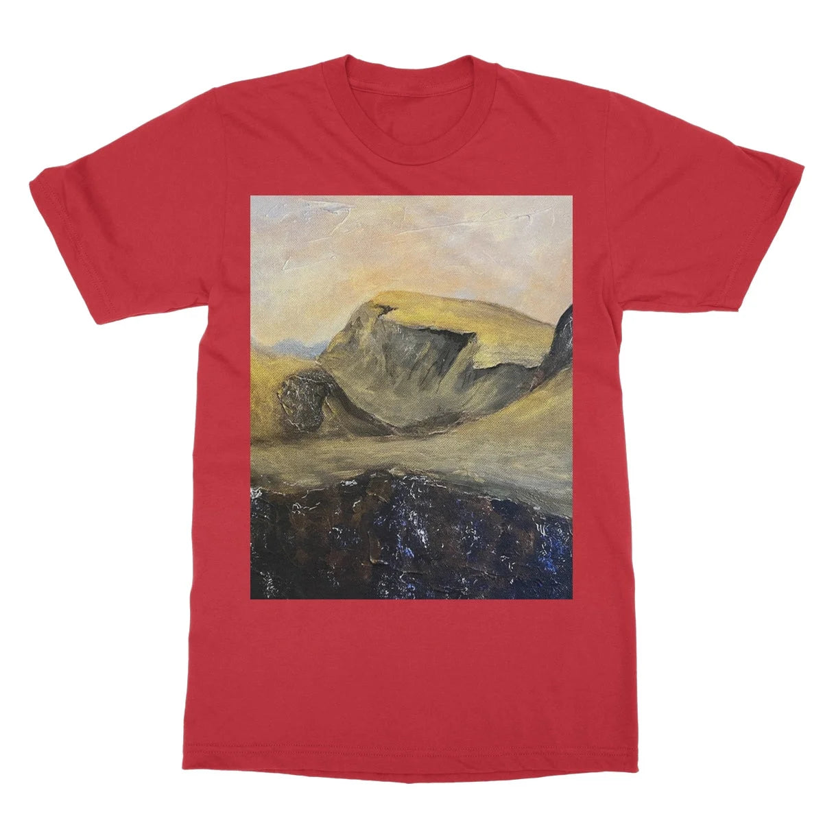 The Quiraing Softstyle T-shirt - Skye Art Gallery Scotland Worldwide Shipping Paintings | Prints | Gifts