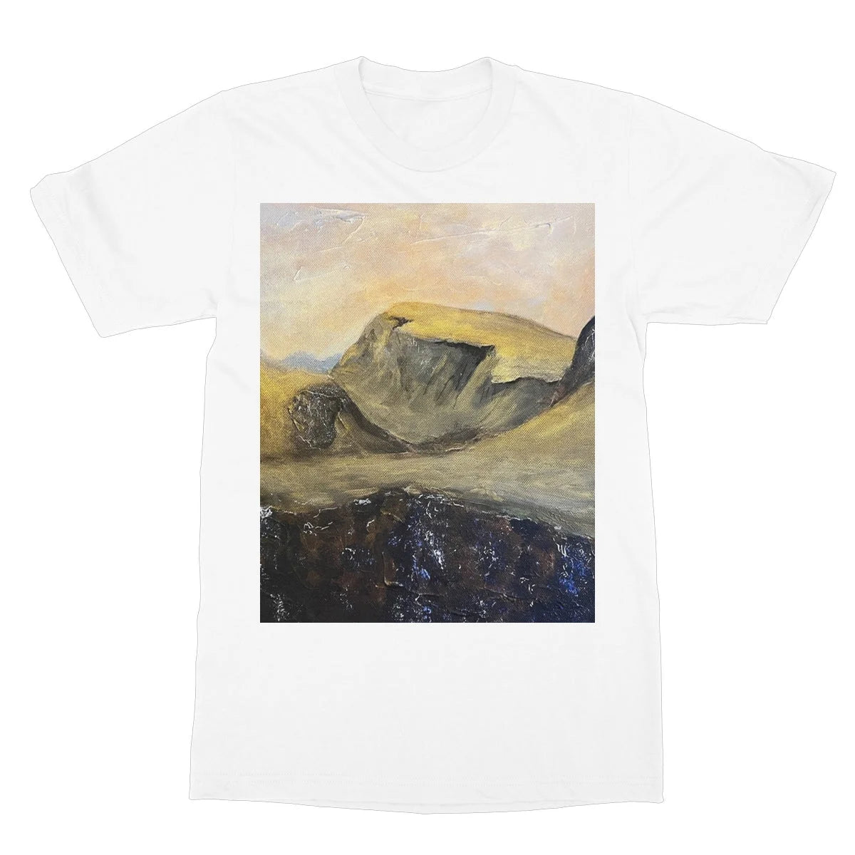 The Quiraing Softstyle T-shirt - Skye Art Gallery Scotland Worldwide Shipping Paintings | Prints | Gifts