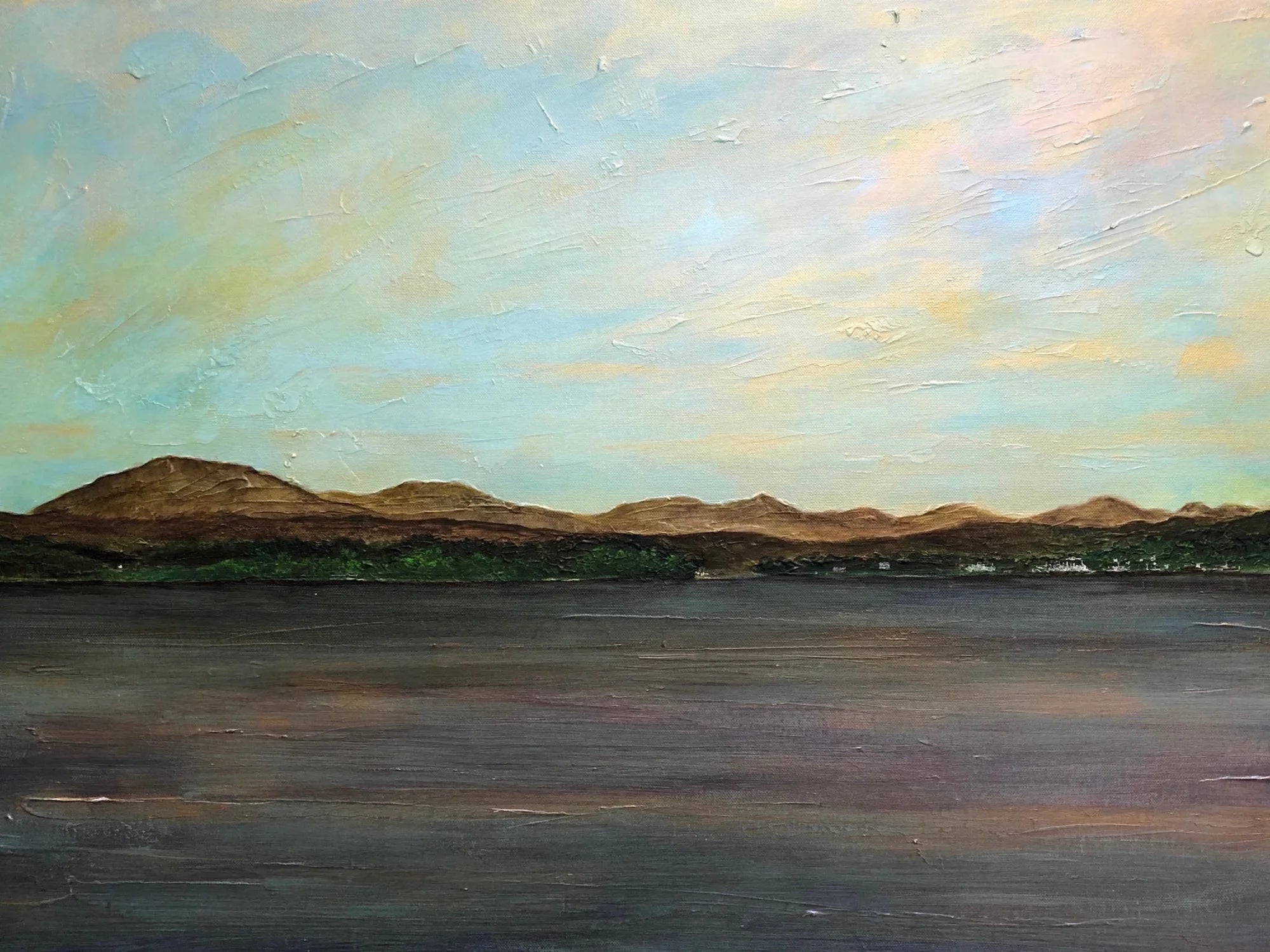 Rhu Original Painting - Scottish Artist River Clyde Art Gallery Scotland