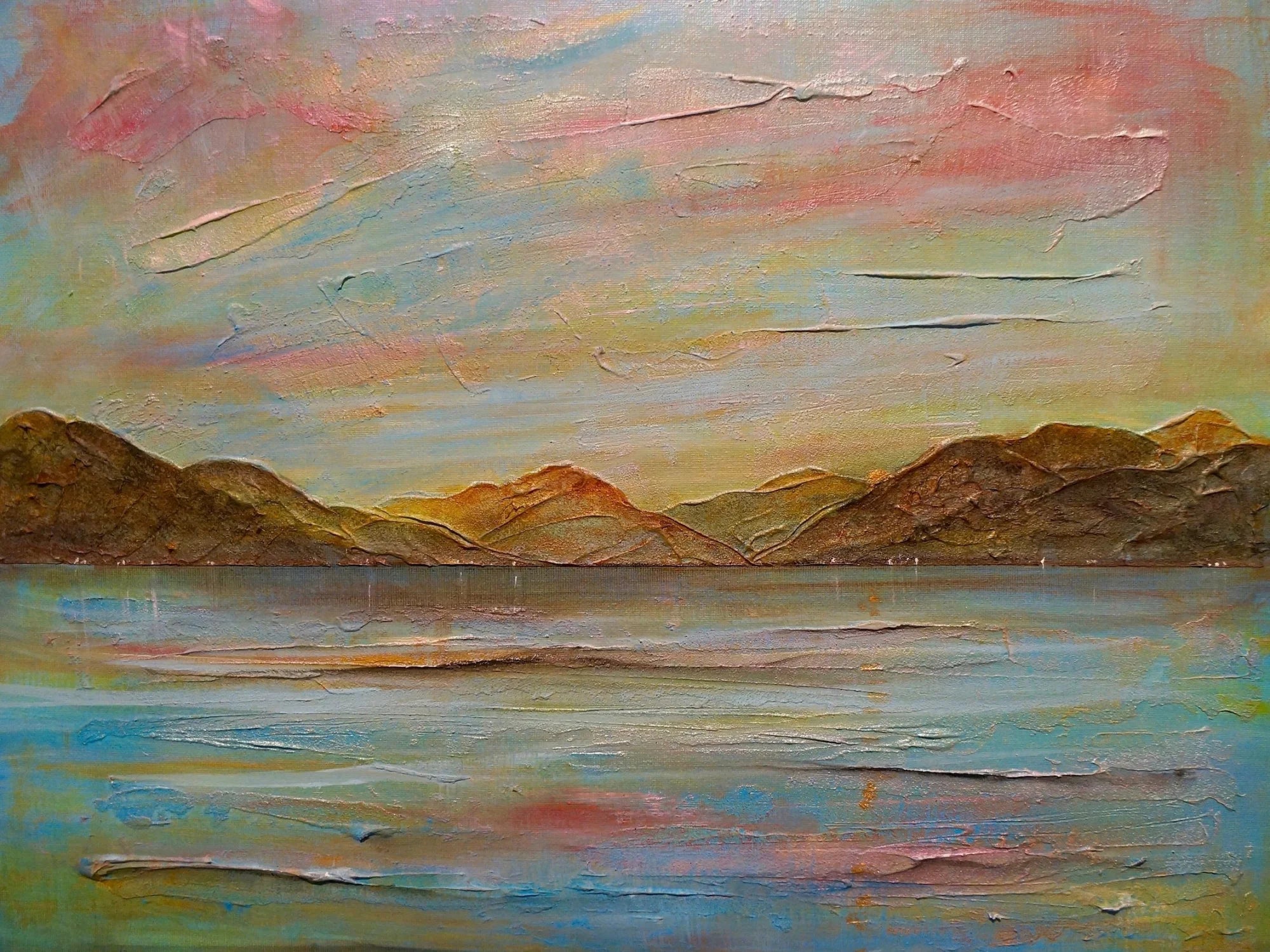 River Clyde Autumn Original Painting - Scottish Artist Art Gallery Scotland