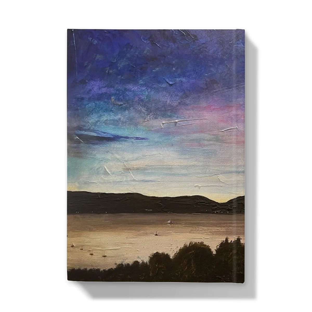River Clyde Twilight Hardback Journal - Art Gallery Scotland Worldwide Shipping Scottish Prints