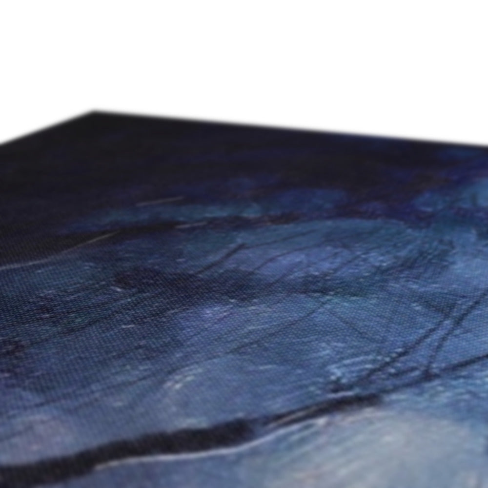 Scottish Paintings - ' A Moonlit Highland Wood ' Canvas