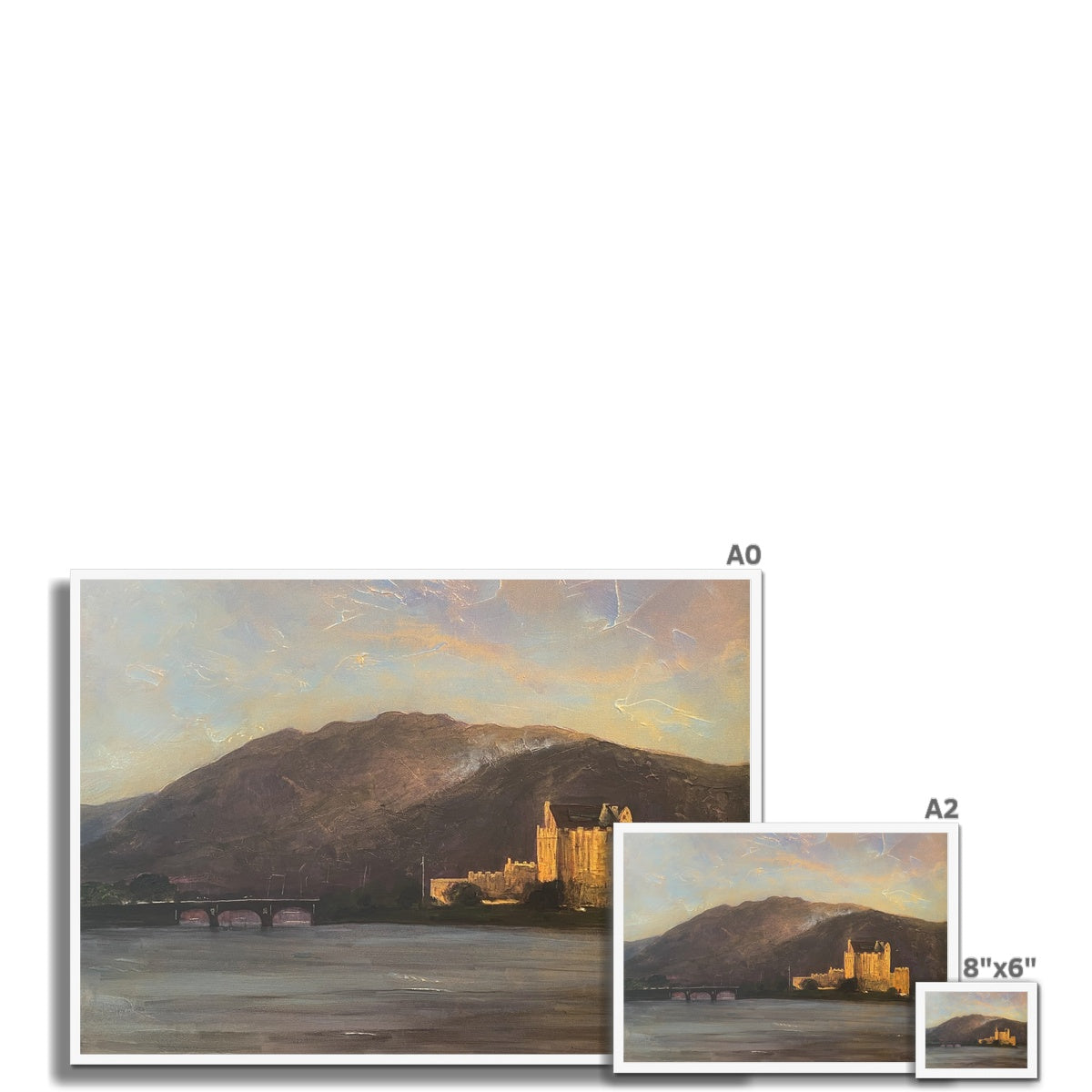 Scottish Paintings - ' Eilean Donan Castle ' Framed Print