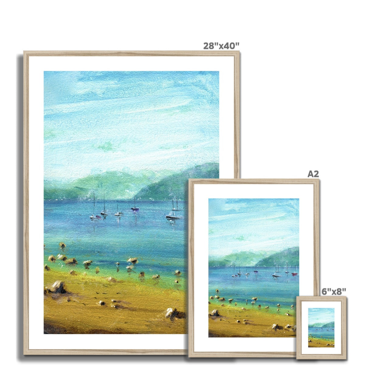 Scottish Paintings - ' Glencoe Sunset ' Antique Framed & Mounted Print
