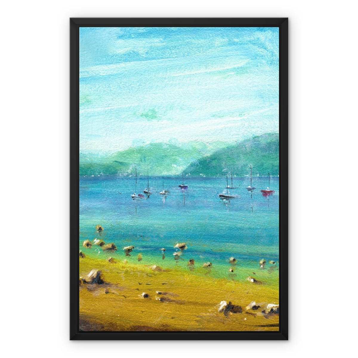 Scottish Paintings - ' Glencoe Sunset ' Antique Framed & Mounted Print