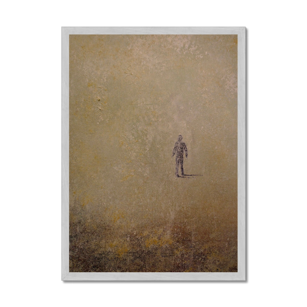 Scottish Paintings - ' Into The Munro Mist ' Antique Framed Print