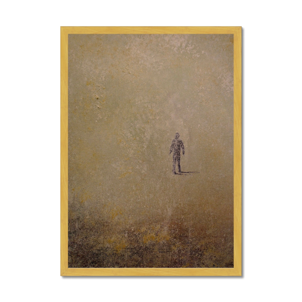 Scottish Paintings - ' Into The Munro Mist ' Antique Framed Print