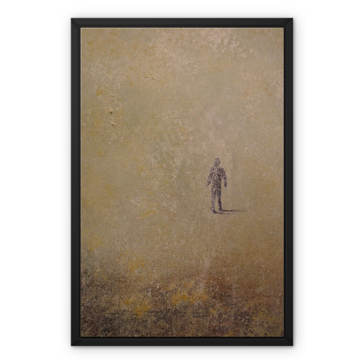 Scottish Paintings - ' Into The Munro Mist ' Framed Canvas