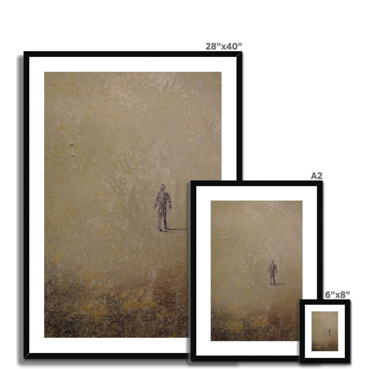 Scottish Paintings - ' Into The Munro Mist ' Framed & Mounted Print