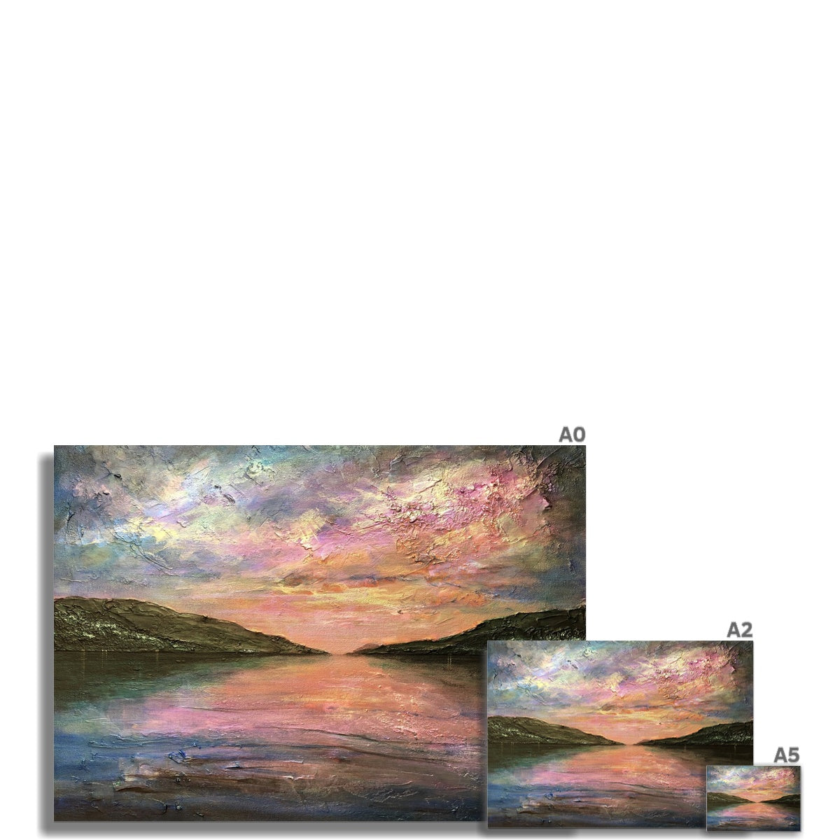 Scottish Paintings - ' Loch Ness Dawn ' Fine Art Print