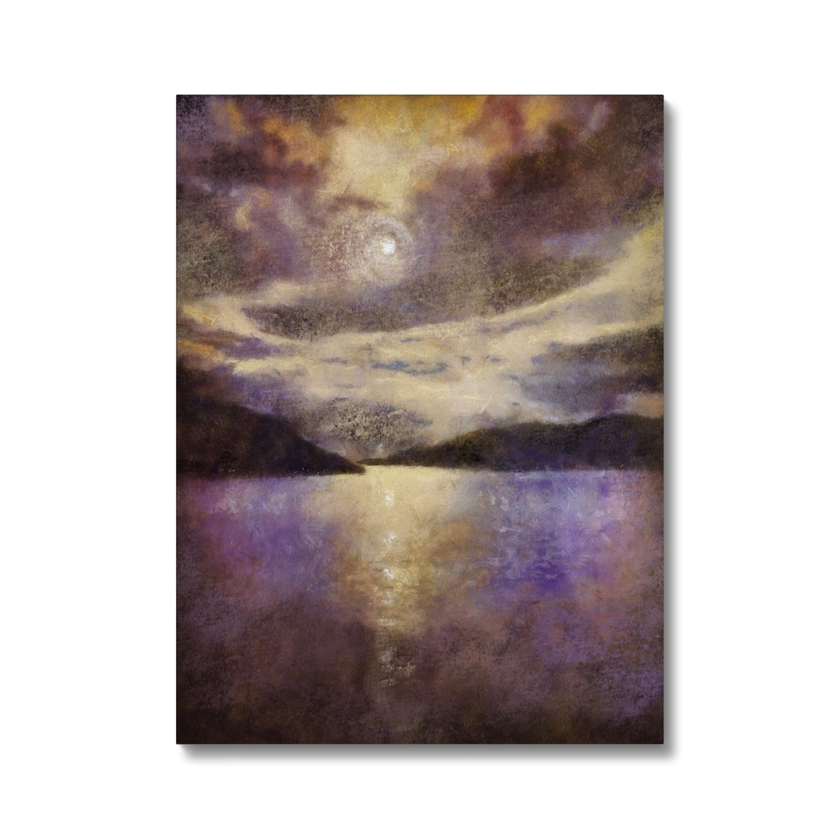 Scottish Paintings - ' Moonlight Meets Lewis & Harris ' Canvas