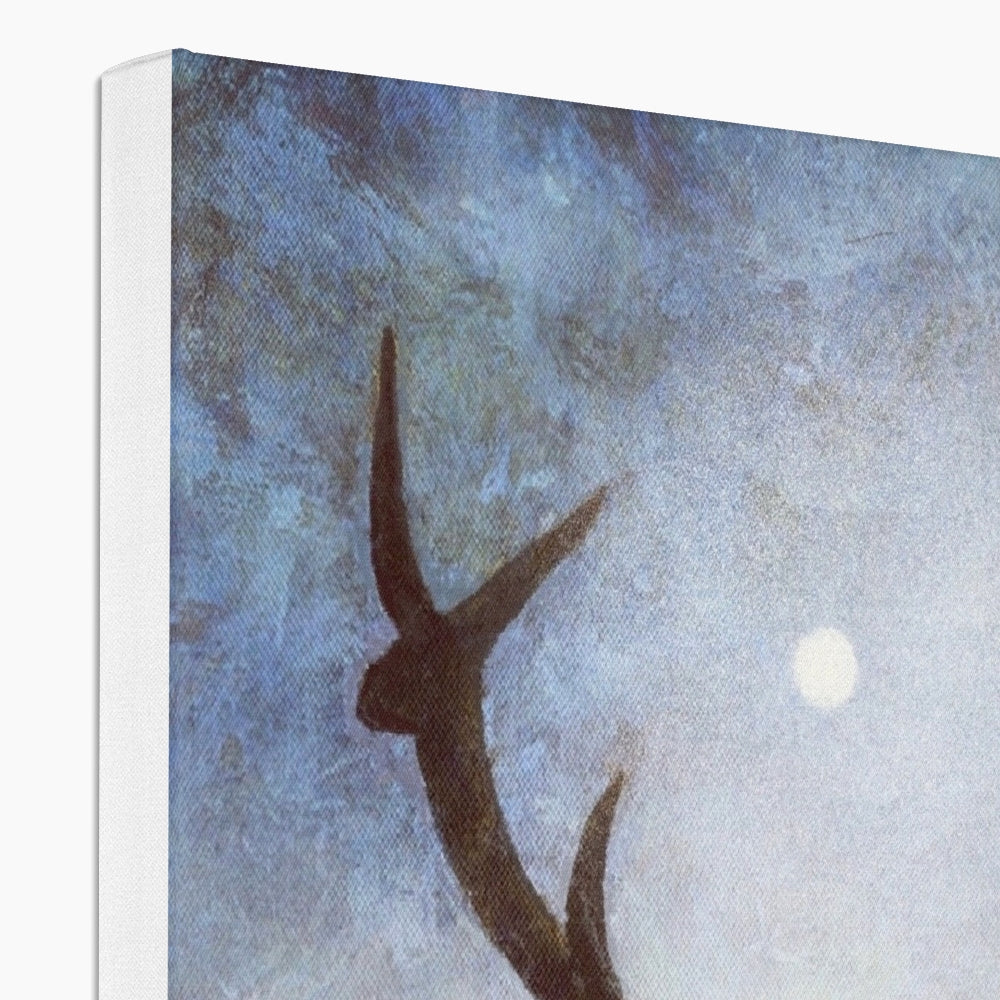 Scottish Paintings - ' The Moonlit Stag ' Canvas