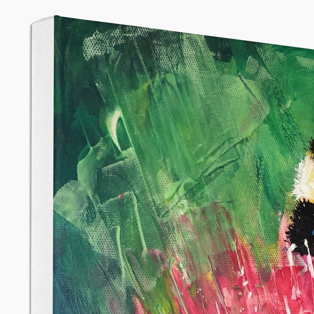 Scottish Paintings - ' The Thistle & The Bee ' Canvas
