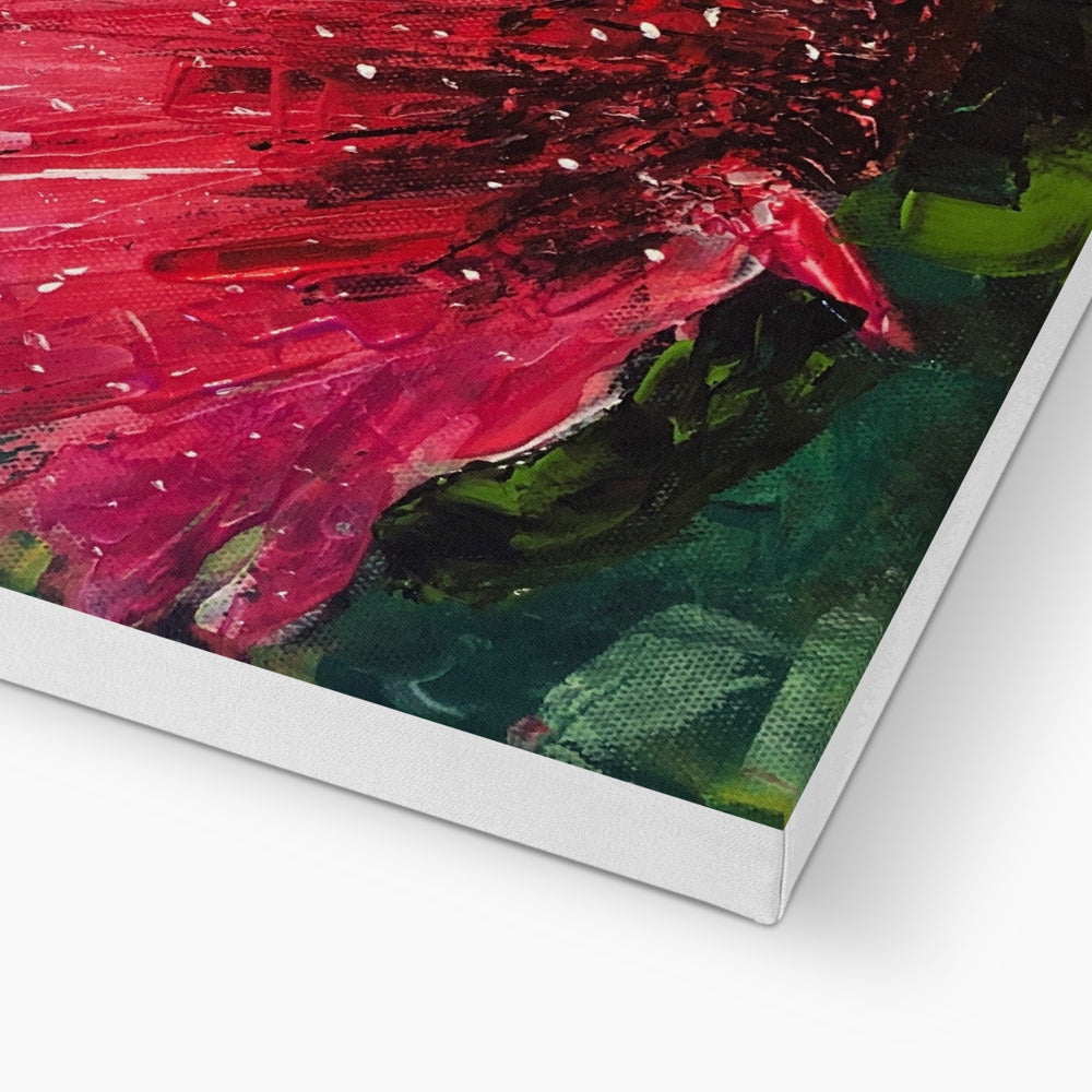 Scottish Paintings - ' The Thistle & The Bee ' Canvas