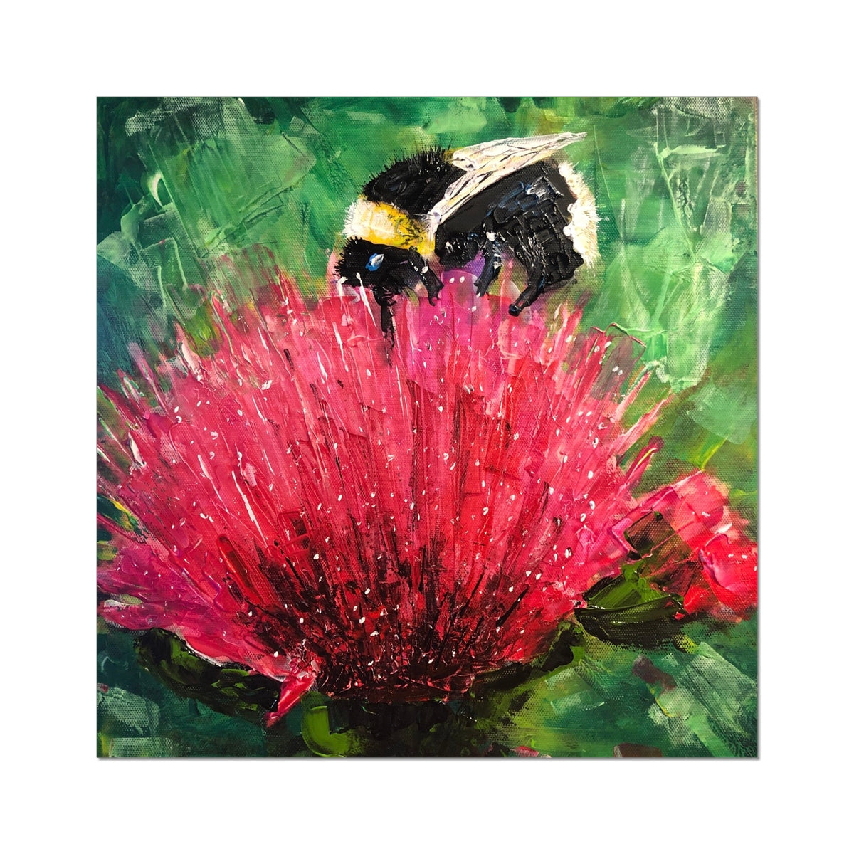 Scottish Paintings - ' The Thistle & The Bee ' Fine Art Print