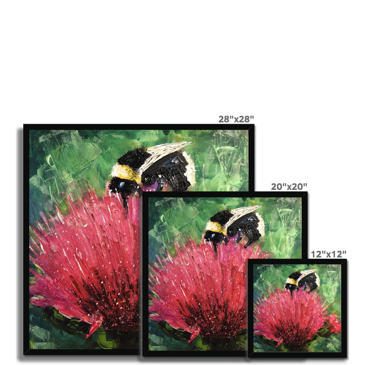 Scottish Paintings - ' The Thistle & The Bee ' Framed Print