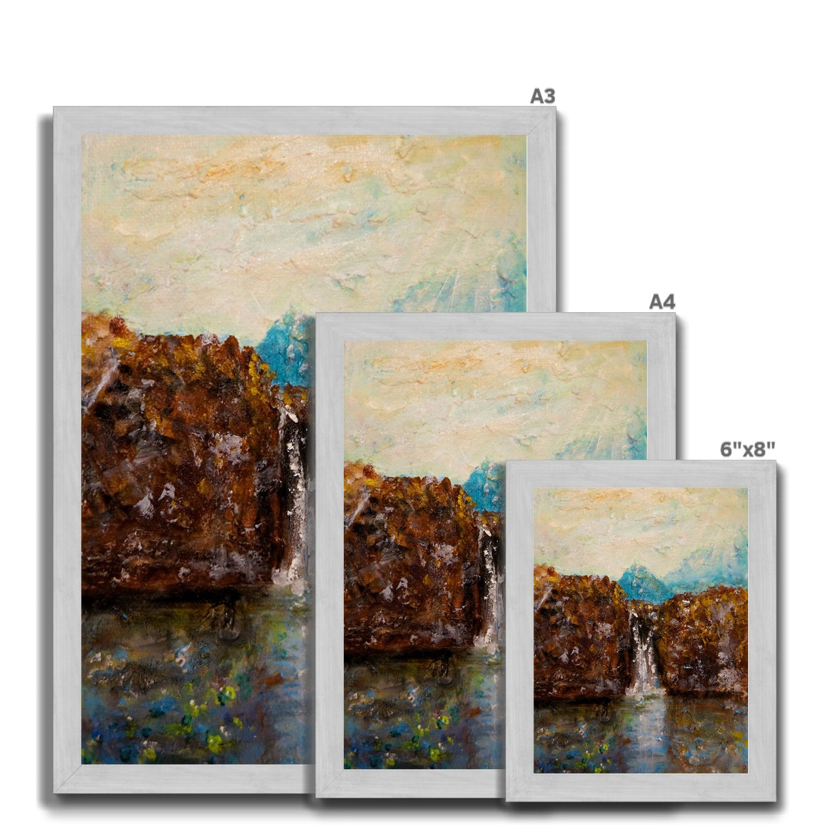 Skye Fairy Pools Antique Framed Print