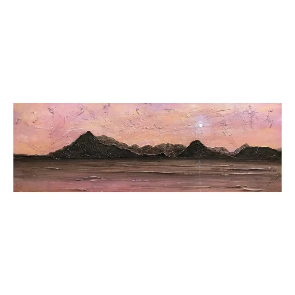 Skye Moonset - Scottish Panoramic Art - Gallery Scotland