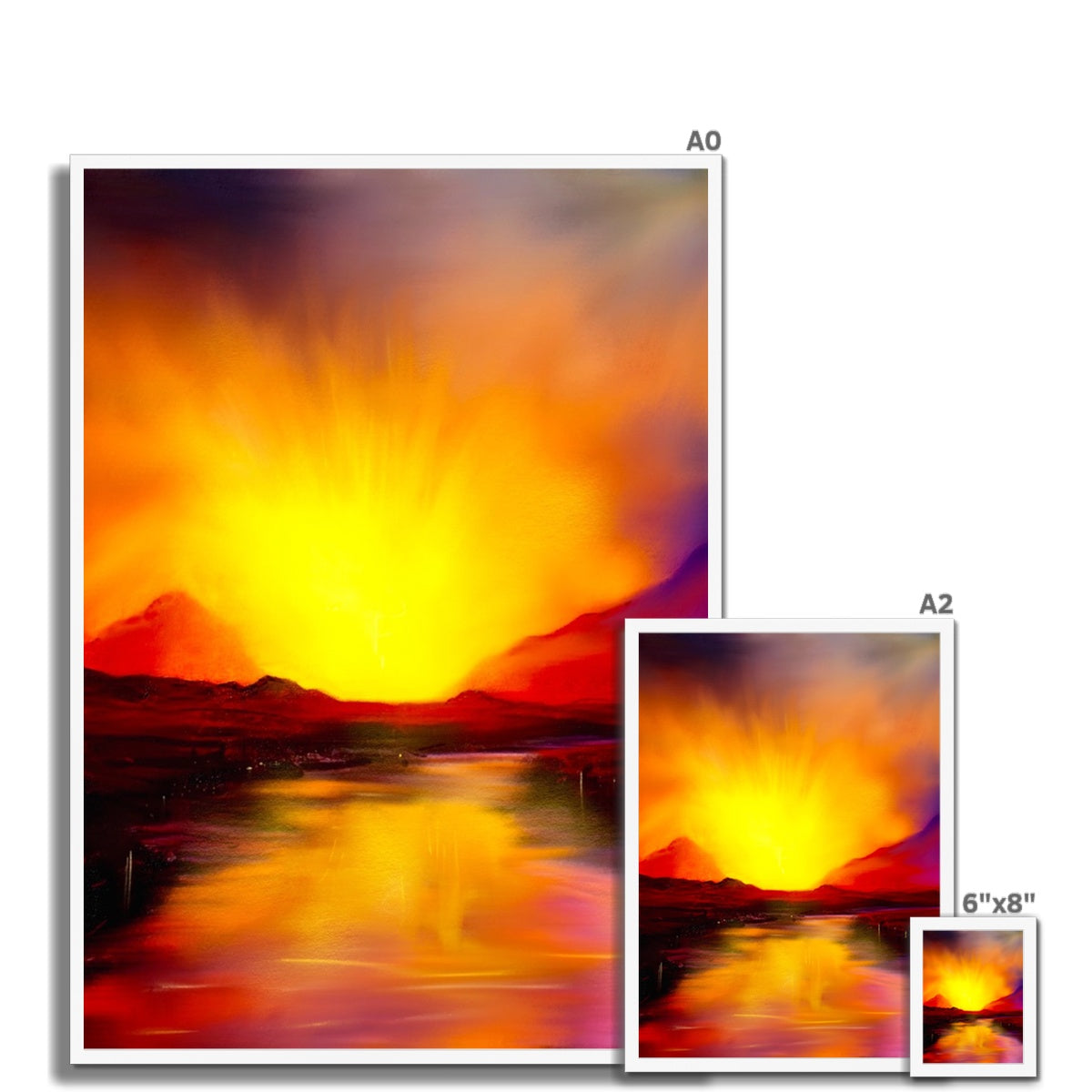 Skye Sunset Framed Print