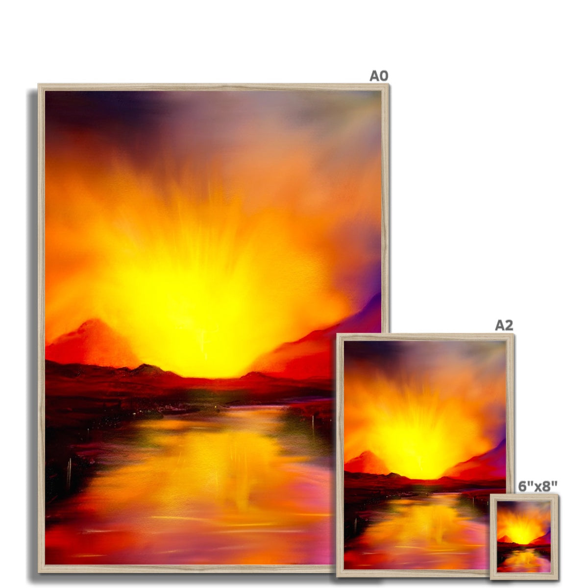 Skye Sunset Framed Print