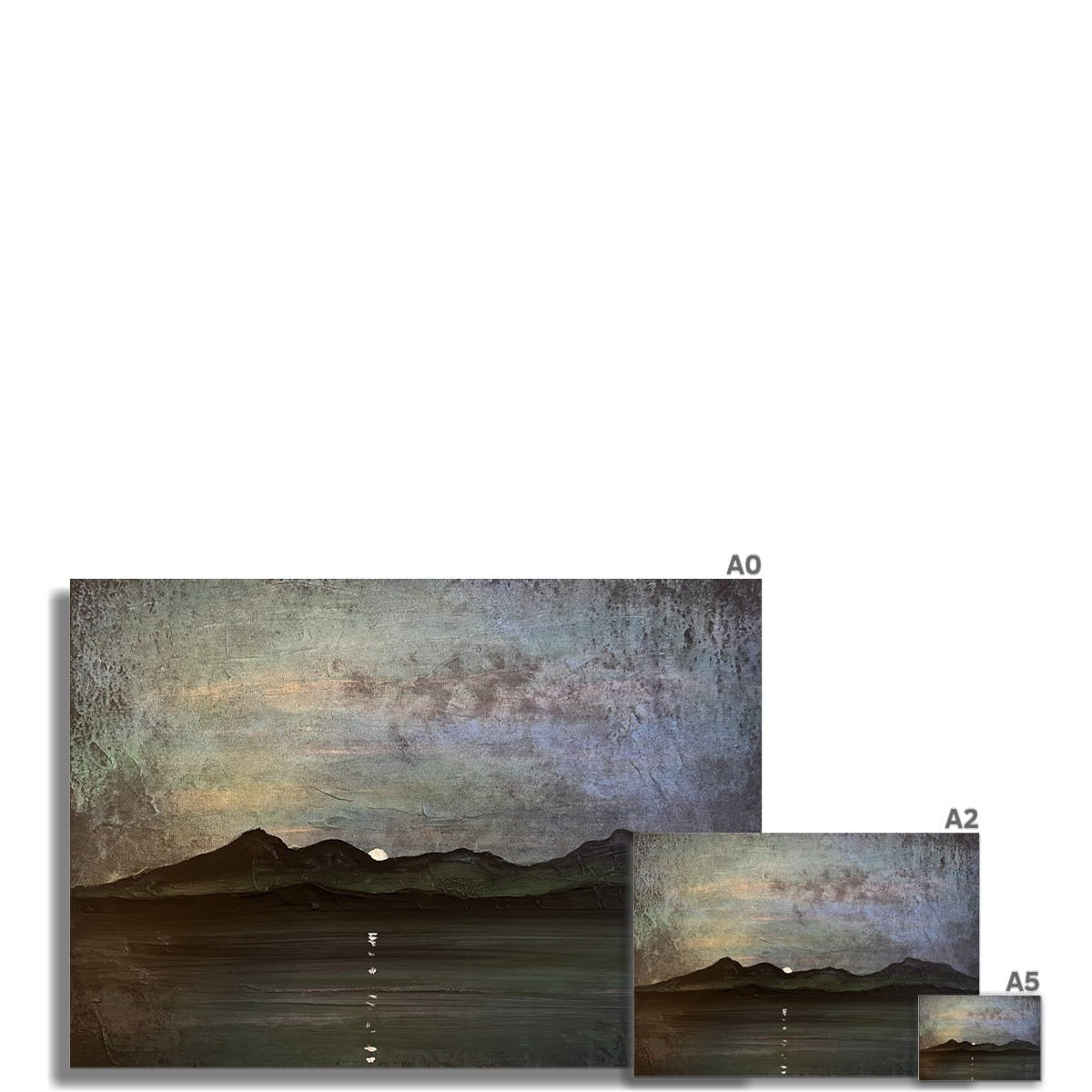 Sleeping Warrior Moonlight Arran Fine Art Print