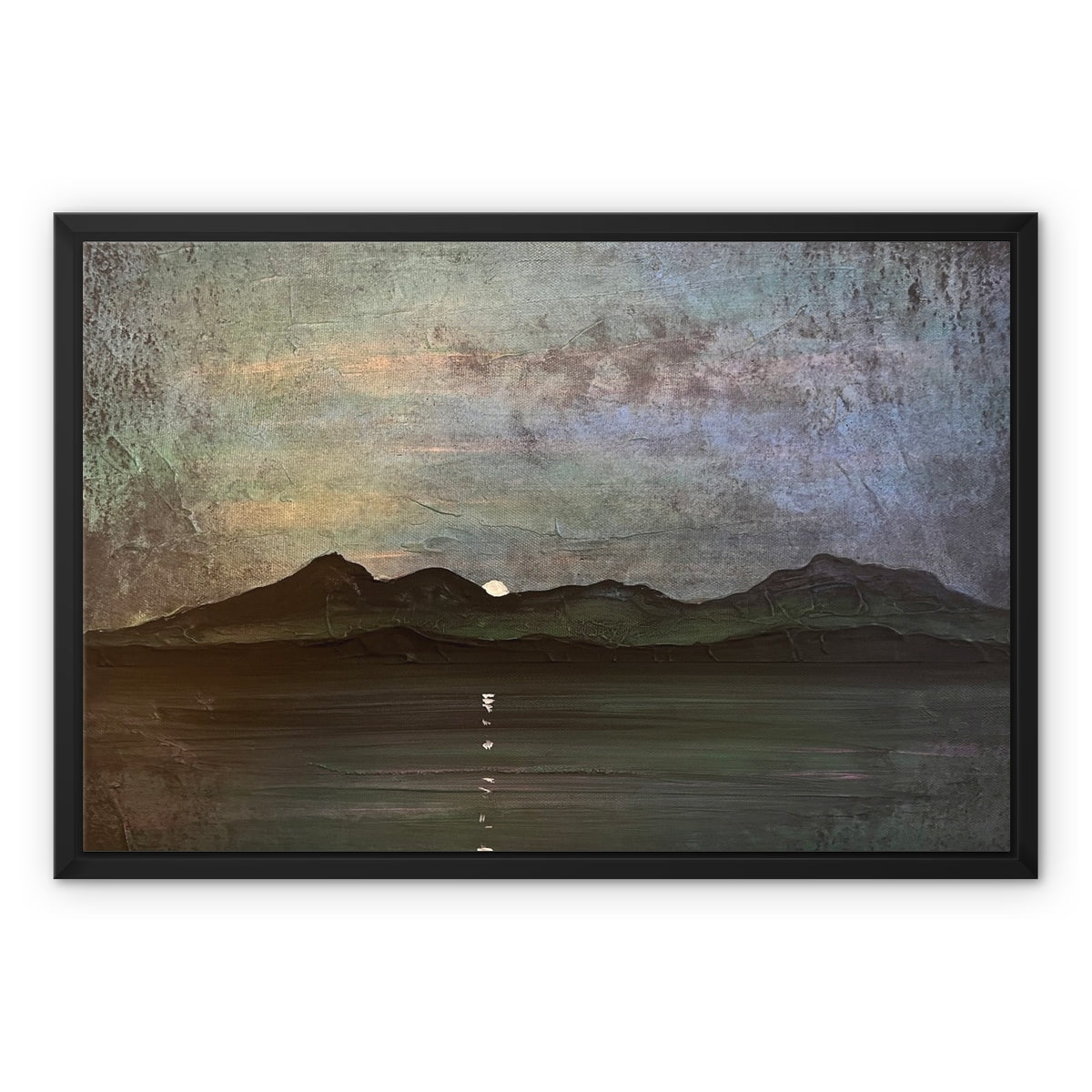 Sleeping Warrior Moonlight Arran Framed Canvas