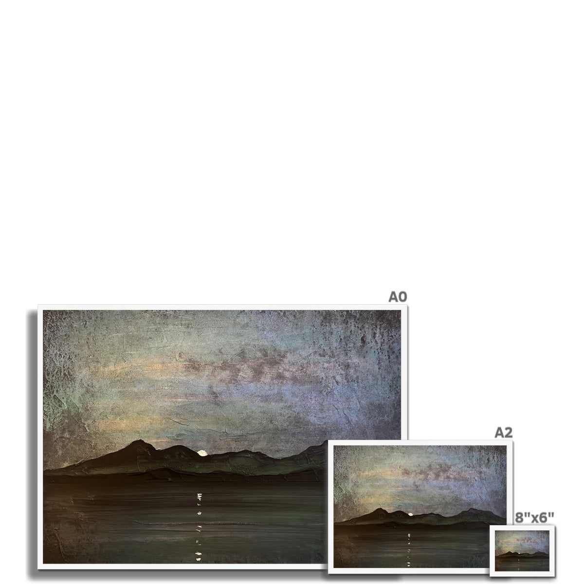 Sleeping Warrior Moonlight Arran Framed Print