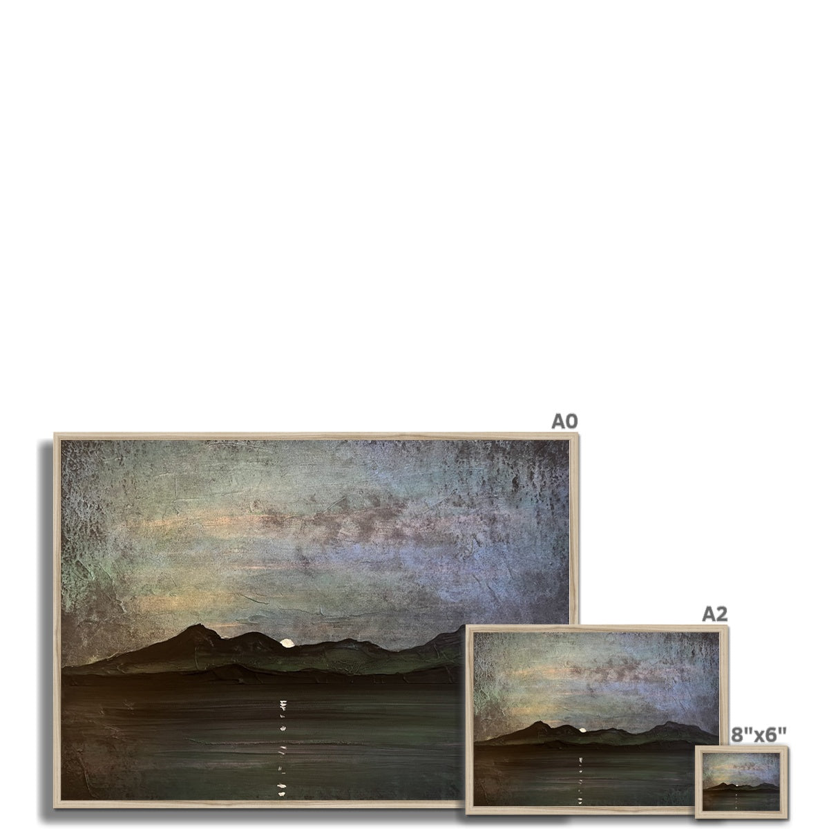 Sleeping Warrior Moonlight Arran Framed Print