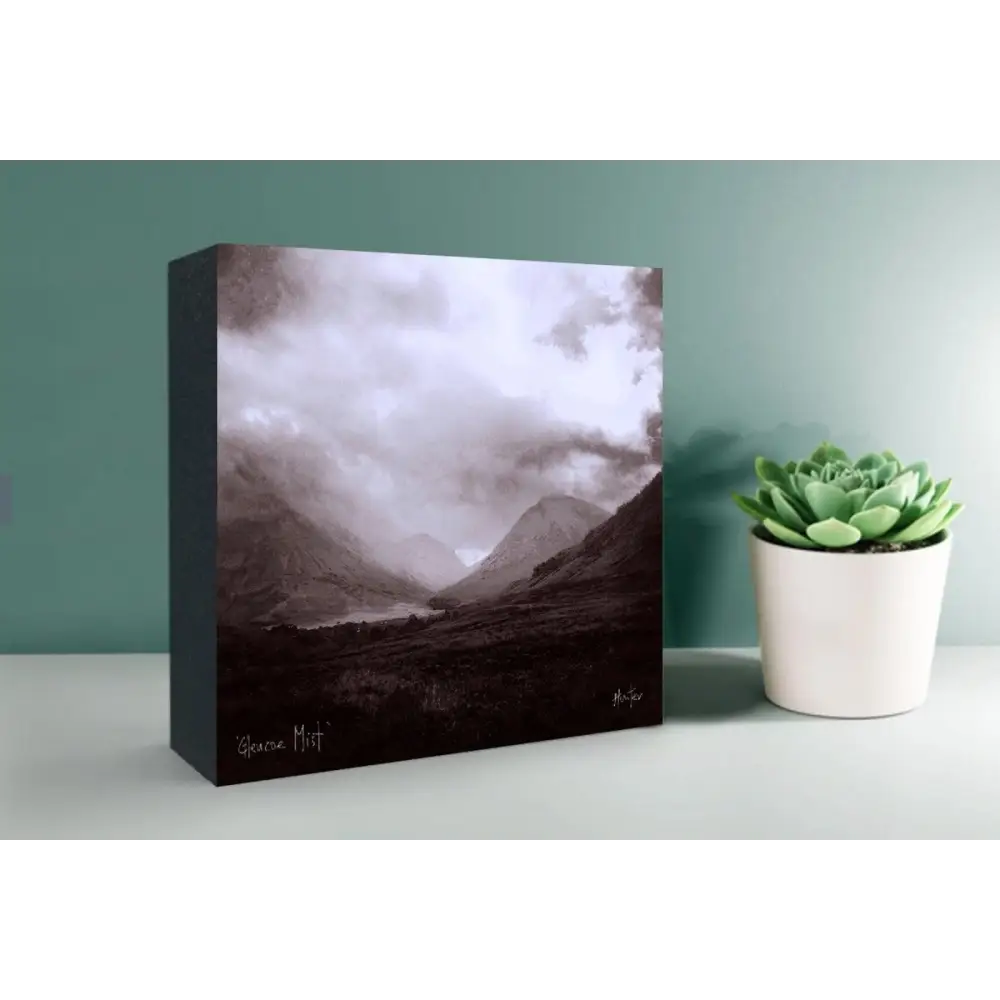 Stenness Moonlight Orkney Wooden Art Block