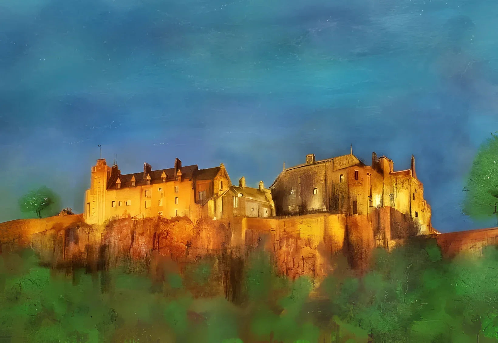 Stirling Castle Original Painting - Scottish Artist Historic & Iconic Art Gallery Scotland