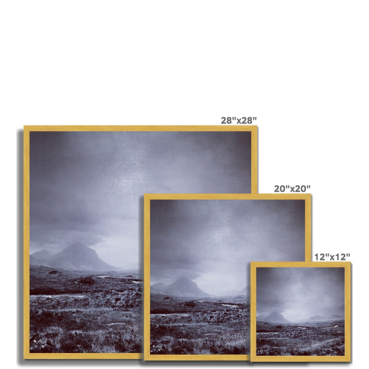 The Brooding Cuillin Antique Framed Print