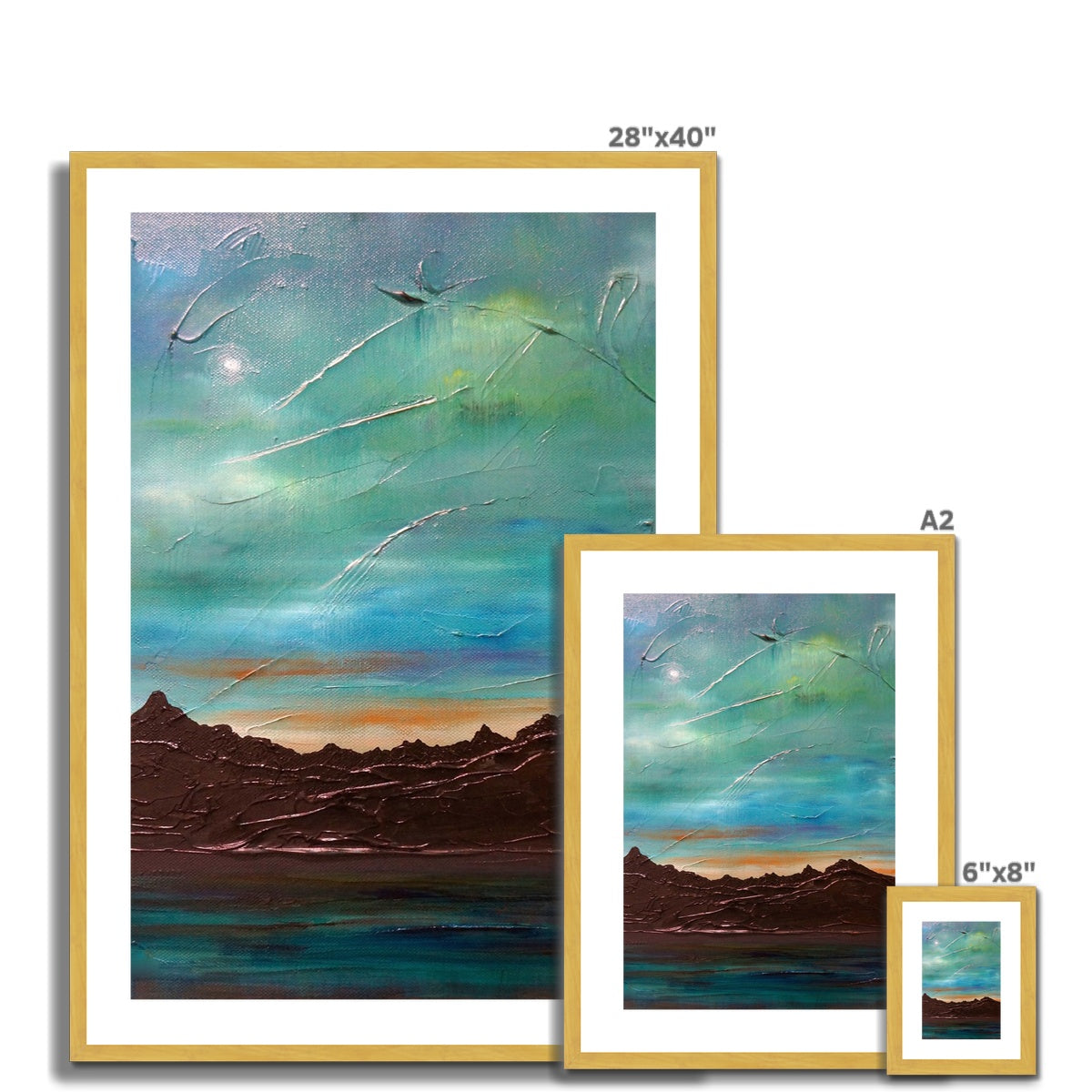 The Cuillin From Elgol Antique Framed & Mounted Print