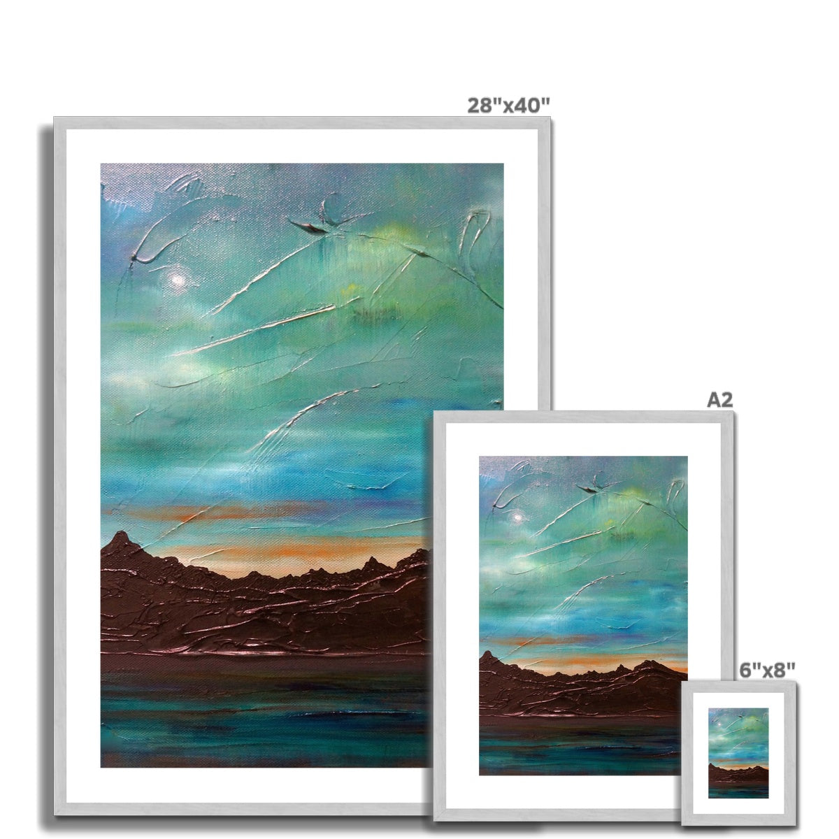 The Cuillin From Elgol Antique Framed & Mounted Print