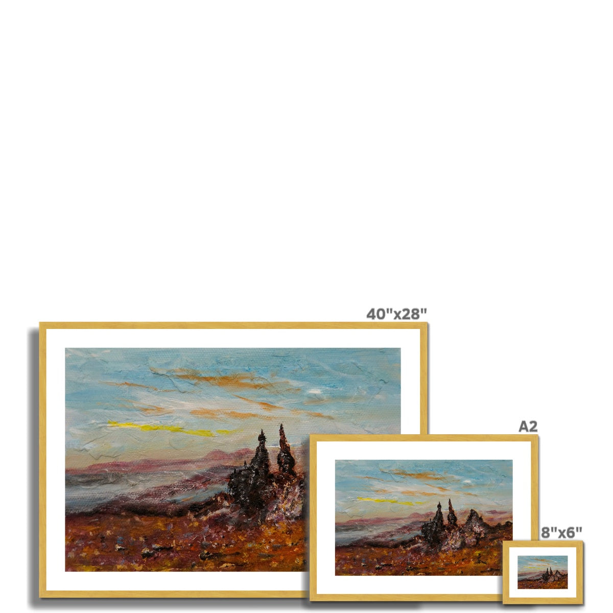 The Old Man Of Storr Antique Framed & Mounted Print