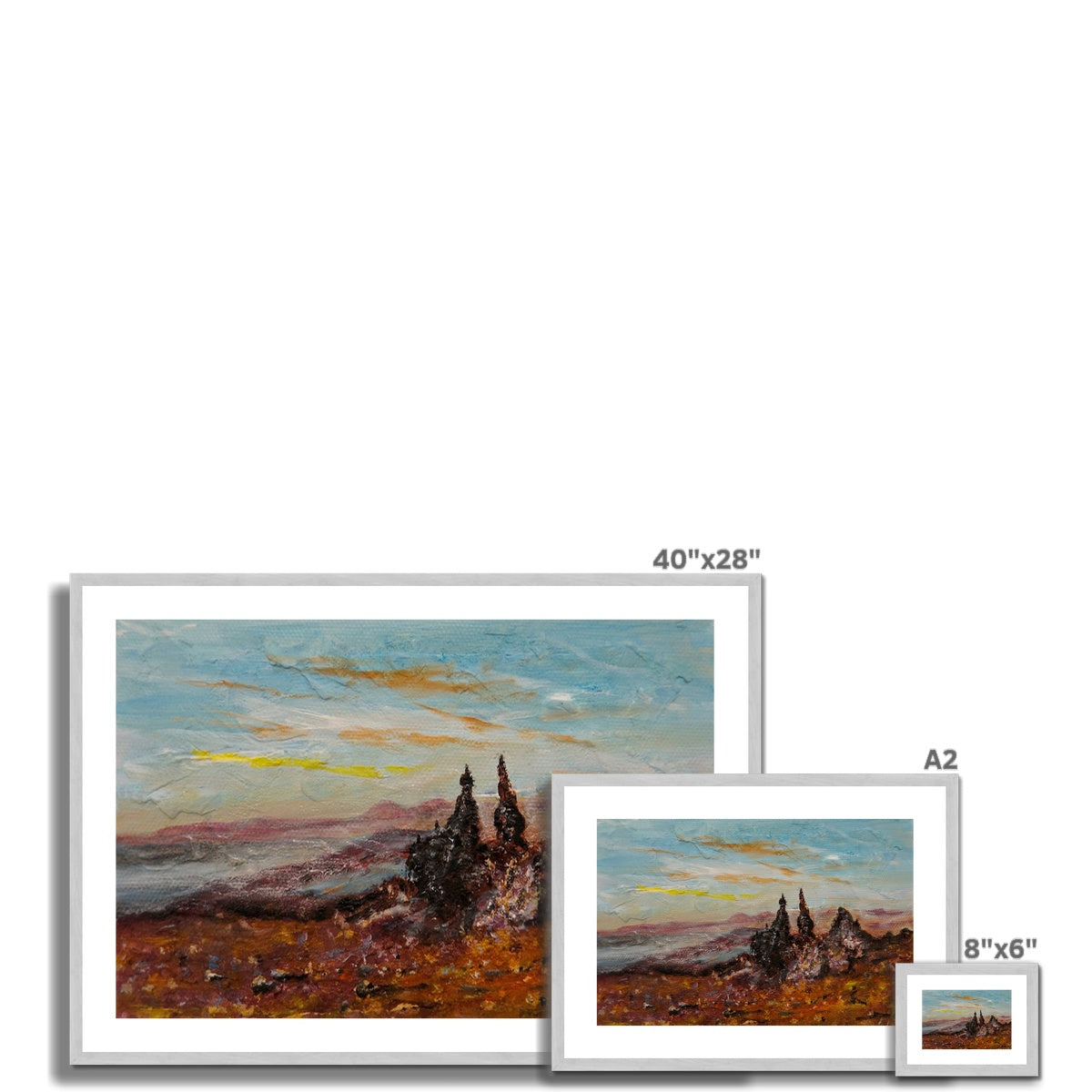The Old Man Of Storr Antique Framed & Mounted Print