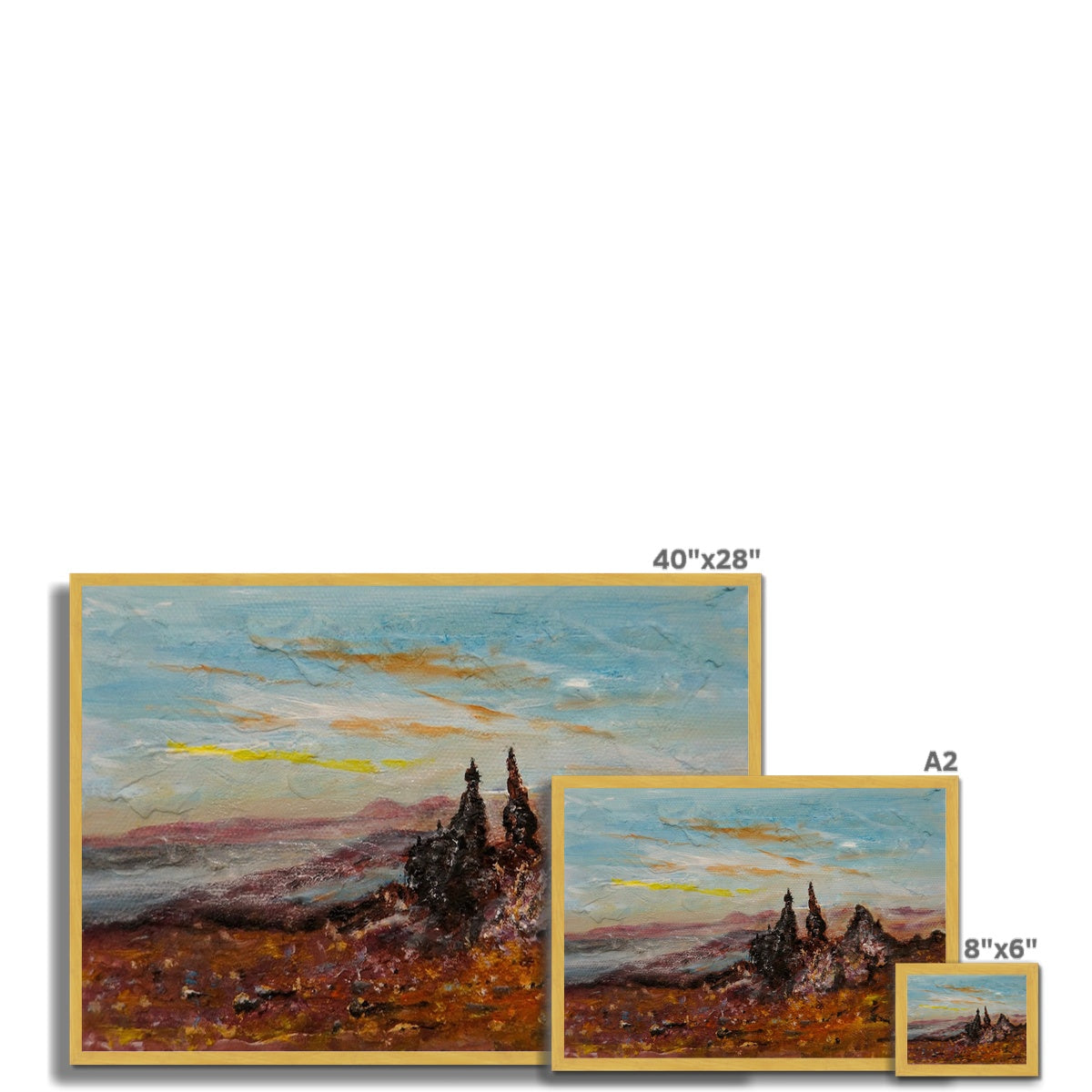 The Old Man Of Storr Antique Framed Print
