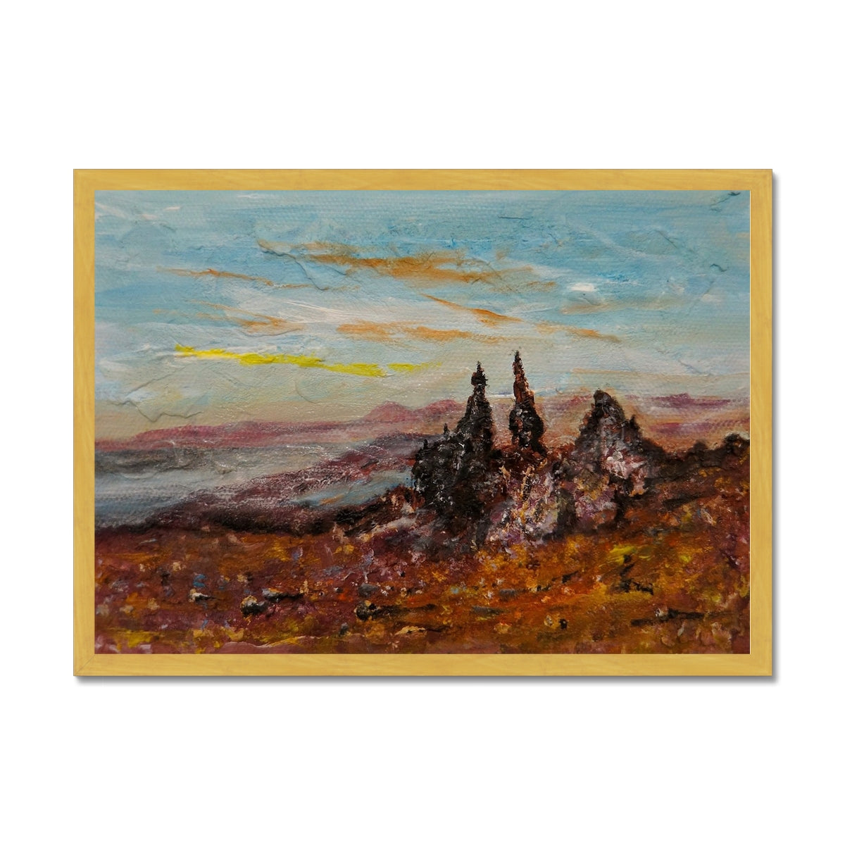 The Old Man Of Storr Antique Framed Print